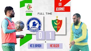 الجولة التاسعةملخص مباراة مولودية البيض ضد مولودية الجزائر Résumé Match MC El Bayadh 0  1 MC Alger [upl. by Broek]