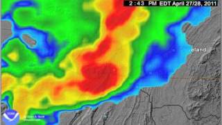 18 hr Composite Radar Chattanooga Tornados April 27 2011 [upl. by Lledniw768]