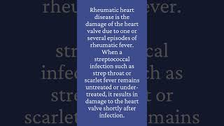 What Is Rheumatic Heart Disease shorts [upl. by Shepley]