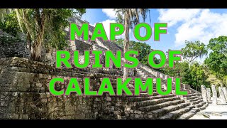 map of Calakmul Pyramids  Campeche   Mexico [upl. by Llirrehs]