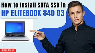 HP EliteBook 840 G3  SSD UPGRADE  HP 840 G3 SSD Upgrade StepbyStep Guide [upl. by Ahsila]