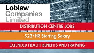 Distribution Centres Are Hiring With A Great Starting Pay and Benefits Included [upl. by Edniya]