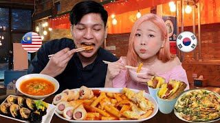 Top 6 Street Food Mukbang Tour in Korea  Korean❤️Malaysian couple [upl. by Flavian]