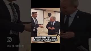 İmzalar atıldı 5 yıl Salihli Belediyesi’ne tahsis edildi [upl. by Lesnah]