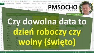 Excel  Czy data jest dniem roboczym odc779 [upl. by Kciderf]