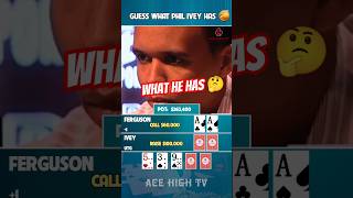 Guess what Phil Ivey has 🧐 poker highstakespoker pokerhighlights [upl. by Enelcaj]