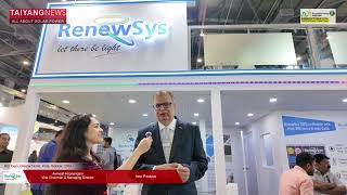 Renewsys Speaks About Its Solar PV Products To TaiyangNews At REI 2024 [upl. by Celio592]