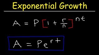 Compound Interest amp Population Growth Word Problems  Logarithms [upl. by Umeh]