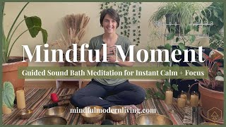 Mindful Moment 17  Sound Bath Meditation  Patience [upl. by Natsyrk951]