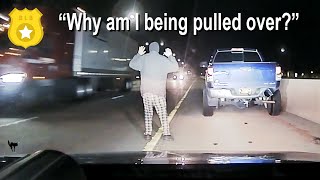 WRONG WAY Driver Stopped in His Tracks [upl. by Nadler230]