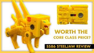 Is He Worth The Core Class Price  transformers SS86 Core Class STEELJAW Video Review [upl. by Aikcin]