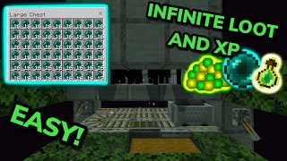 EASY 121 ENDERMAN XP FARM TUTORIAL in Minecraft Bedrock MCPEXboxPS4Nintendo SwitchPC [upl. by Whallon]