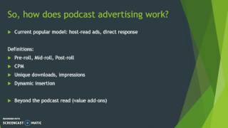 Podcast Advertising Getting Sponsors for Your Podcast [upl. by Eustashe]