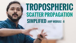 Tropospheric Scatter Propagation Simplified Antenna amp Wave Propagation Mod6Wireless Communication [upl. by Eniar]