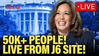 LIVE Kamala Harris Holds HISTORIC SPEECH on The ELLIPSE in DC [upl. by Kcaz]