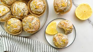 Lemon Poppy Seed Muffins Recipe [upl. by Luapnaej]