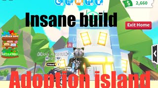 Insane builds in adopt me building hacks adoption island inside adoption island [upl. by Asial614]