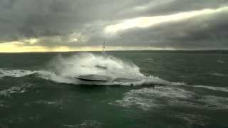 CMN Ocean Eagle 43 Trimaran Patrol Vessel Sea Trial in Sea State 5 [upl. by Nereus]