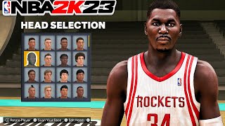 NBA2K23 BEST HAKEEM OLAJUWON FACE CREATION [upl. by Elwin]