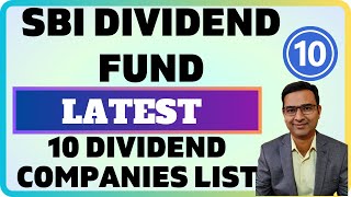 SBI Dividend yield fund Latest Portfolio 2023 [upl. by Antsirhc]