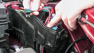 Toyota RAV4 20192024 How To Run Fuse Tap Wire Inside The Fuse Box Without Drilling The Cover [upl. by Etteuqram]