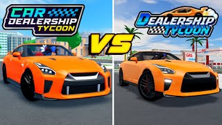 Car Dealership Tycoon VS Dealership Tycoon COMPARISON [upl. by Enelia]