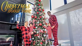 OUR CHRISTMAS DECORATED HOUSE TOUR Vlogmas Day 1 [upl. by Kelwen]