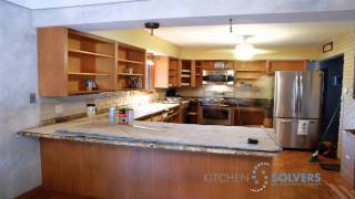 Kitchen Cabinet Refacing  Time Lapse of Kitchen Cabinet Refacing Project [upl. by Tess]