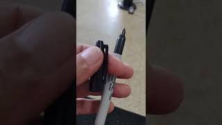 Remove sharpie pen cap with one hand [upl. by Arraeit]