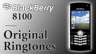 BlackBerry 8100 Alarm Notifier Ringer Original Ringtones ringtone blackberry [upl. by Dallman]