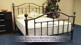 Birlea Victoria Black Nickel Metal Bed Frame [upl. by Jehu817]