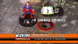 Heroclix How to Play Video 3  Terrain Objects and Action Tokens [upl. by Aimerej315]