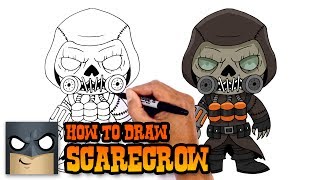 How to Draw Scarecrow  Batman Arkham Knight [upl. by Saidee]