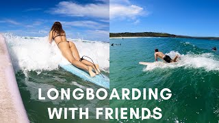 LONGBOARDING WITH FRIENDS  POV SURFING RAW [upl. by Noevad]