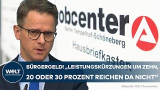 BÜRGERGELD quotDann muss Grundsicherung komplett gestrichen werdenquot CDU will Regeln verschärfen [upl. by Arelus]