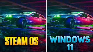 SteamOS vs Windows 11  Need for Speed Unbound  Steam Deck [upl. by Miquela]