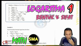 MATEMATIKA KELAS 10  LOGARITMA 1 Dasar dan Contoh Soal Logaritma  Seri Belajar MatematikaSMA [upl. by Tyrrell198]