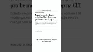 NOVA REFORMA TRABALHISTA advogado trabalho direito emprego reformatrabalhista lei [upl. by Pavkovic]