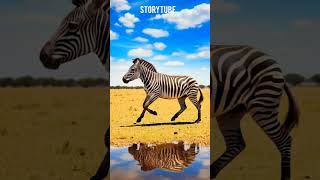 A striped adventure animation shorts ai animals story nature foryou youtubeshorts [upl. by Tila]