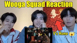 Wooga Squad Reaction On BTS Vs FRIENDS MUSIC VIDEO at Taehyungs Home 😱 [upl. by Wentworth]