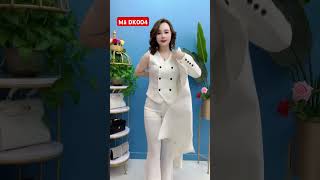 MÃ DK004  bộ vest măng tô quần tây sang trọng 👉🌿🌿 gọi DT ZALO 0766522104  Váy Đầm Trung Niên [upl. by Simpson]