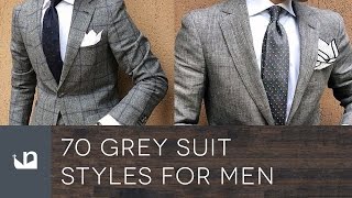 70 Grey Suit Styles For Men  Male Fashion [upl. by Nosa]