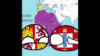 La Falla Del Tratado De Tordesillas countryballs history polandball spain portugal [upl. by Ssecnirp362]