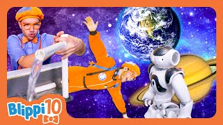 Blippi’s Top 10 Moments Space and Science  Blippis Top 10  Educational Videos for Kids [upl. by Hali]