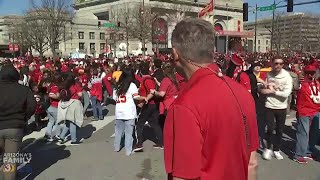 Raw Video Reporter captures the moment gunshots ring out at Chiefs celebration [upl. by Ona]