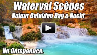 Natuurgeluiden Water Waterval Meditatie Ontspannen Studie Focus Slaapwitte Ambient Calm [upl. by Lissy]