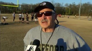 Wofford Football Begins Spring Practice 2016 [upl. by Aziaf996]