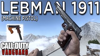 Lebman 1911 Machine Pistol Secret Weapon on Call of Duty Vanguard PS5 Gameplay [upl. by Aillimat321]