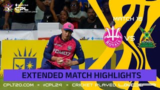 Extended Highlights  Barbados Royals vs Guyana Amazon Warriors  CPL 2024 [upl. by Asirem]