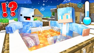 JJ and Mikey Survived 100 Days as ICE in Minecraft  Maizen [upl. by Airehc269]